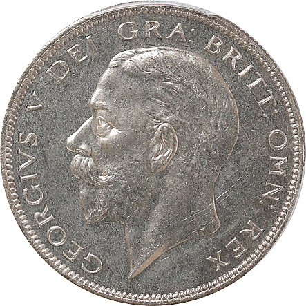 イギリス ジョージ5世 (1910-1936) クラウン銀貨 1935 在位25年