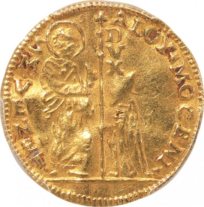 海外のお金 AD 668-685 ビザンツ帝国 コンスタンティヌス4世 ソリダス 金貨 NGC Ch